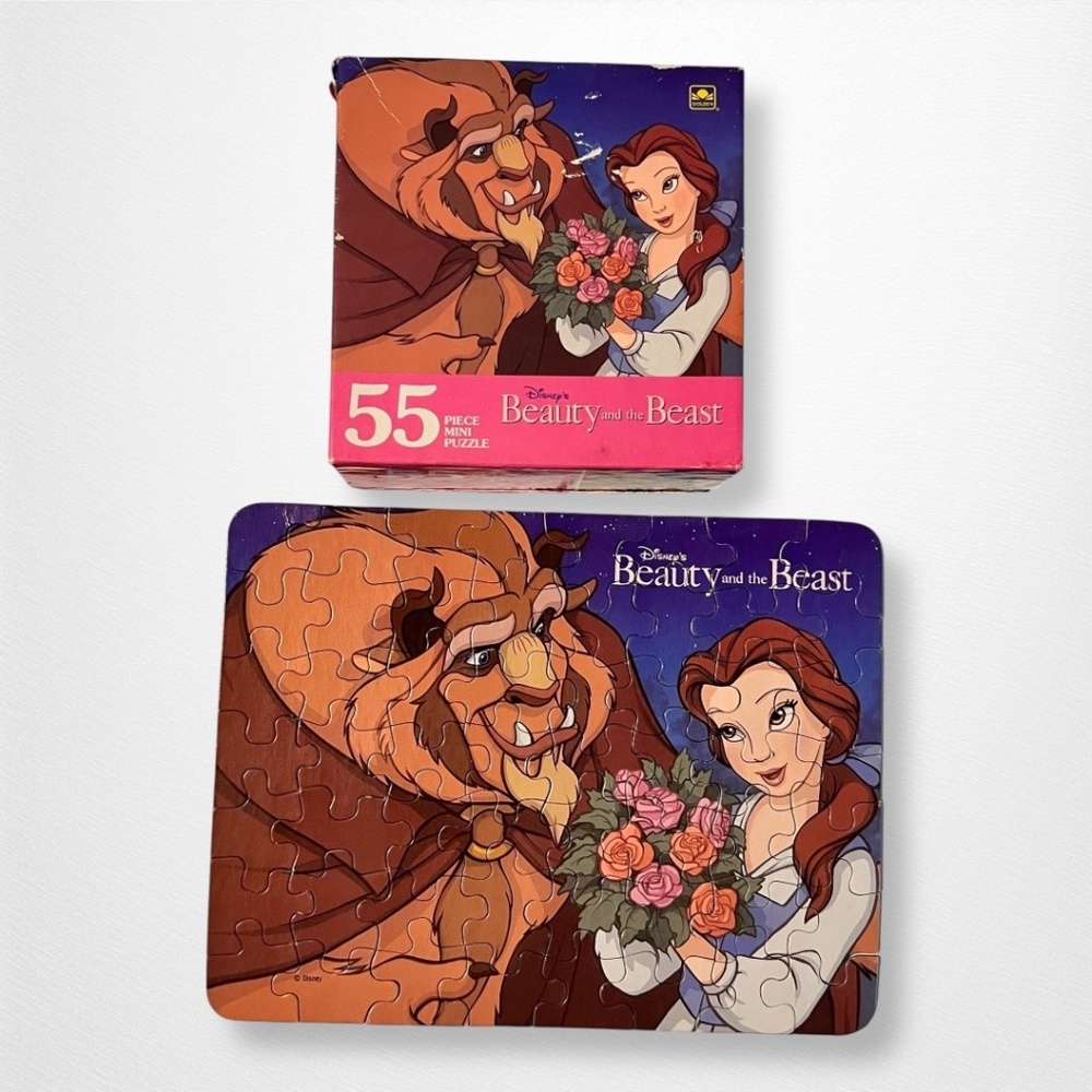 Disney's Beauty &  the Beast ~Belle & Beast~ 55 pc. Mini Jigsaw Puzzle -Complete